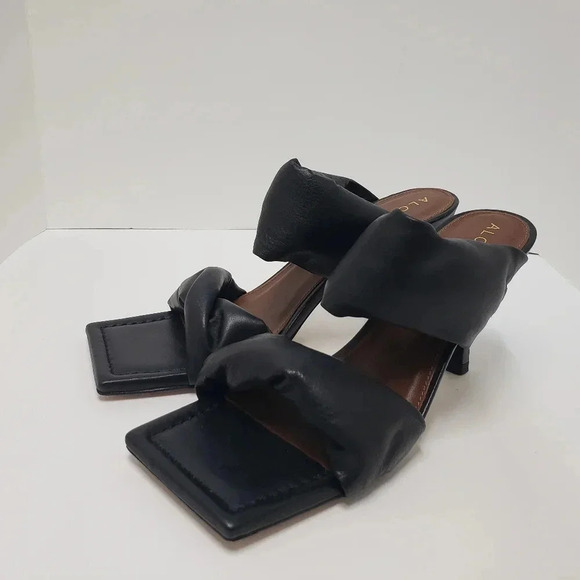 Alohas Black Double Strap Sandals - Picture 3 of 13